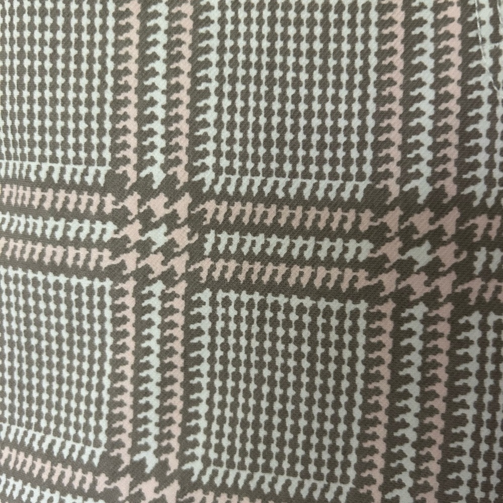 NWT J McLaughlin Lexi Jean Knit Hilltop Plaid Khaki Pink $178. 4 Way Stretch 12 - Picture 6 of 9